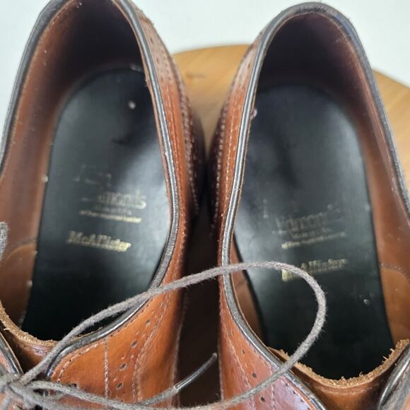 Allen Edmonds McAllister Brogue Wingtip Oxford Brown Leather‎ Dress Shoes 10 D main image 12